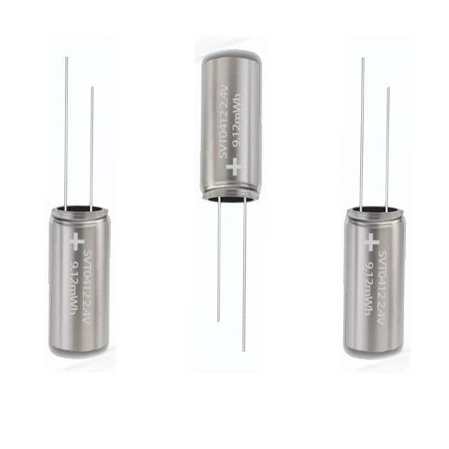 SVT0412 Capacitive Lithium Titanate Battery 3.5mAh Φ4.00×11.80mm